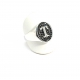 ANELLO IN ARGENTO 925 CON ZIRCONI NERI E BIANCHI MOD CHEVALIER CON INIZIALE