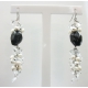 ORECCHINI IN ARGENTO CON PIETRE NATURALI ONICE PERLE CRISTALLI