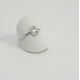 ANELLO APERTO REGOLABILE IN ARGENTO CON LETTERA INIZIALE "C" CON ZIRCONI
