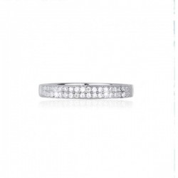 ANELLO VERETTA RIVIERA MABINA IN ARGENTO CON ZIRCONI 523079 siamo dealer 2JEWELS