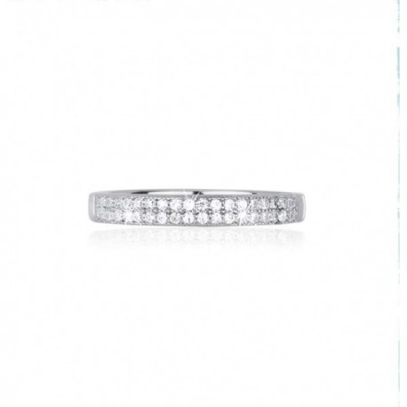 ANELLO VERETTA RIVIERA MABINA IN ARGENTO CON ZIRCONI 523079 siamo dealer 2JEWELS