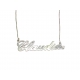 COLLANA GIROCOLLO IN ARGENTO 925 CON NOME "CLAUDIA" E ZIRCONE COD.GRAG109