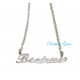 COLLANA GIROCOLLO IN ARGENTO 925 CON NOME "BEATRICE" E ZIRCONE COD.GRG109M