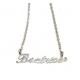 COLLANA GIROCOLLO IN ARGENTO 925 CON NOME "BEATRICE" E ZIRCONE COD.GRG109M