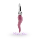 CIONDOLO CORNO PORTAFORTUNA CORNETTO SMALTATO ROSA REF.13244