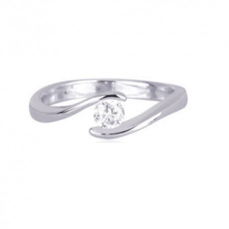 ANELLO SOLITARIO MABINA IN ARGENTO CON ZIRCONE 523089 siamo dealer 2JEWELS