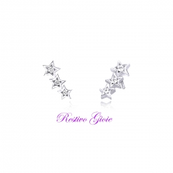 ORECCHINI DONNA MABINA IN ARGENTO 925 CON ZIRCONI REF.563240 SOGGETTO STELLE
