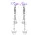 ORECCHINI PENDENTI DONNA 2JEWELS IN ACCIAIO CON CUORI E CRISTALLI REF.261244