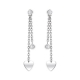 ORECCHINI PENDENTI DONNA 2JEWELS IN ACCIAIO CON CUORI E CRISTALLI REF.261244