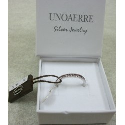 ANELLO 1AR VERETTA FEDINA AG5 IN ARGENTO SILVER UNOAERRE CON CRISTALLI VIOLA