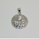 CIONDOLO PENDENTE IN ORO BIANCO 18KT 750/°°° A TRAMA APERTA GR 1,5 DONNA