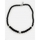 Collana in onice nero con inserti in resina e chiusura in oro bianco