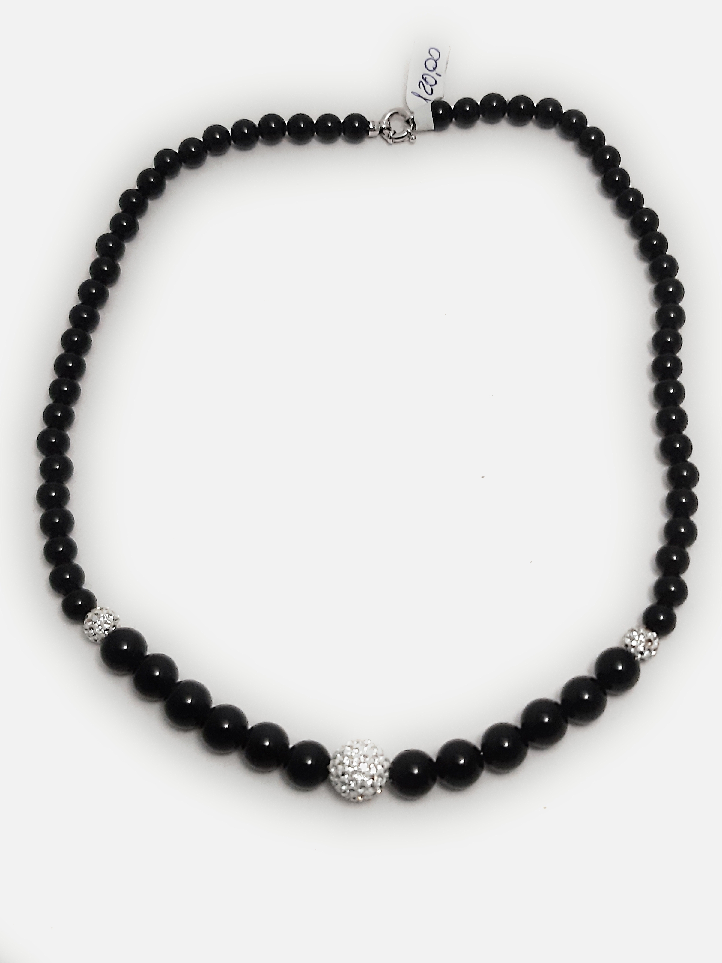 Collana Nimei da Donna - Perle Naturali - Onice Nero - PCL1109