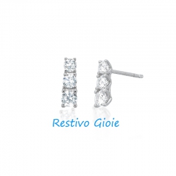 ORECCHINI DONNA MABINA IN ARGENTO 925 CON ZIRCONI REF.563068