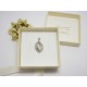 CIONDOLO PENDENTE IN ORO BIANCO 18KT 750/°°° A TRAMA APERTA GR 2,10 DONNA