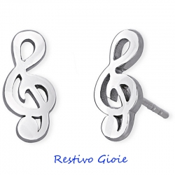 ORECCHINI 2JEWELS IN ACCIAIO SOGGETTO CHIAVE DI VIOLINO PUPPY 261242