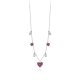 COLLANA DONNA MABINA IN ARGENTO E RUBINI SINTETICI 553285