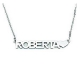COLLANA GIROCOLLO ROLO' IN ACCIAIO LUCIDO CON NOME "ROBERTA" E CUORE