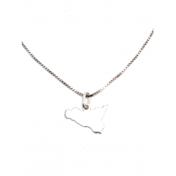 Collana Donna in argento 925 con ciondolo Sicilia T15167