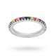 Anello Veretta Riviera Rainbow in argento 925 e zirconi colorati 17509