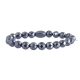 Bracciale Marlù pepite sfaccettate antracite mm 8