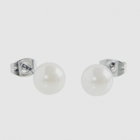 Orecchini Marlù con perla mm 8 ref.5OR0040W-8