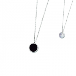 Collana Marlù con ciondolo in acrilico e madreperla ref. 2CN0044