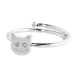Anello aperto Marlù con gatto ref. 18AN054-S