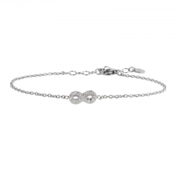 Bracciale in acciaio Marlù con infinito ref. 18BR083