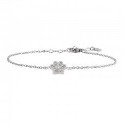 Bracciale in acciaio Marlù con zampina ref. 18BR085