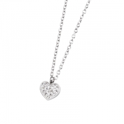 Collana Marlù in acciaio con cuore ref. 18CN039