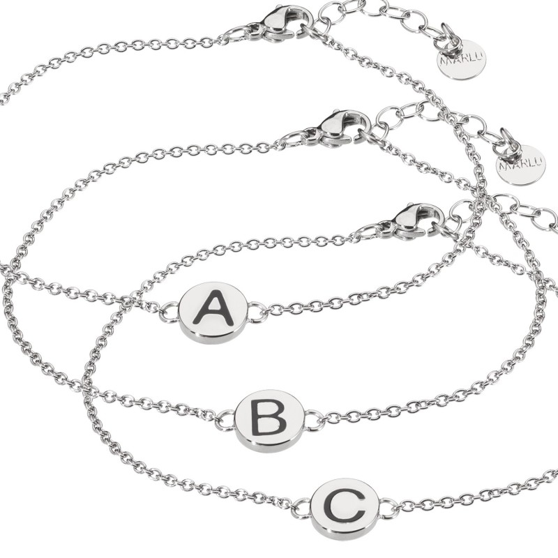 Bracciale Marlu Gioielli con lettera iniziale collez Oui C Est Moi