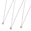 Collana in acciaio Marlù con lettera iniziale smaltata ref. 18CN028