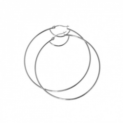 Orecchini a cerchio Marlù 63 mm in acciaio ref. 2OR0032