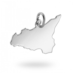 Ciondolo Sicilia in argento 925 lucido ref.14915