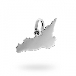 Ciondolo Sicilia in argento 925 lucido ref. 15165