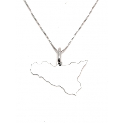 Collana Donna in argento 925 con ciondolo Sicilia C15165