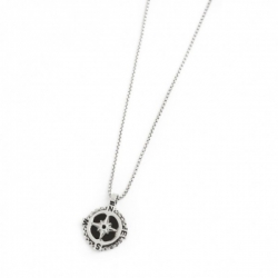 Collana uomo Marlù con ciondolo rosa dei venti ref.4CN1625N