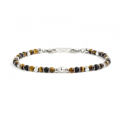 Bracciale Marlù uomo con pietre ref. 1BR0007
