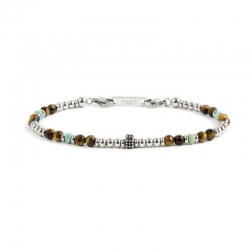 Bracciale Marlù uomo con pietre ref. 1BR0008