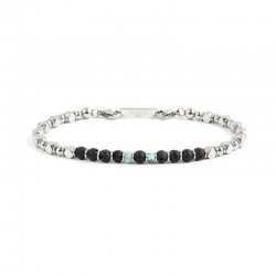 Bracciale Marlù uomo con pietre ref. 1BR0009