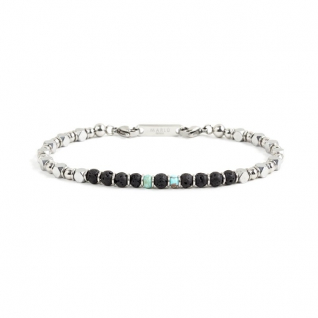 Bracciale Marlù uomo con pietre ref. 1BR0009