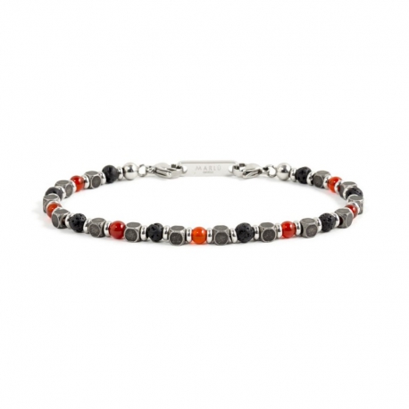 Bracciale Marlù uomo con pietre ref. 1BR0012
