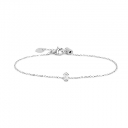 Bracciale Marlù in acciaio con cristallo baguette ref. 2BR0100W