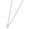 Collana Marlù in acciaio con cristallo baguette ref. 2CN0048W