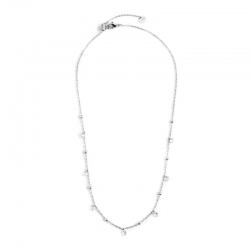 Collana Marlù in acciaio con cristalli bianchi ref.2CO0064W