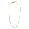 Collana Marlù in acciaio gold con cristalli colorati ref.2CO0064GRGB