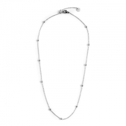 Collana Marlù in acciaio con sfere ref. 2CA0012