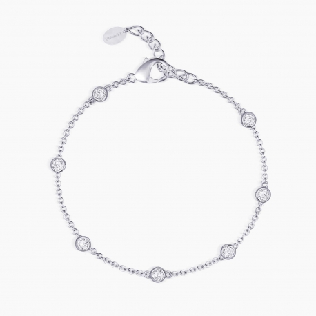 Bracciale Mabina in argento con punti luce zircone ref. 533240