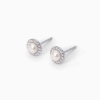 Orecchini a lobo in argento perle e zirconi Mabina ref. 563553